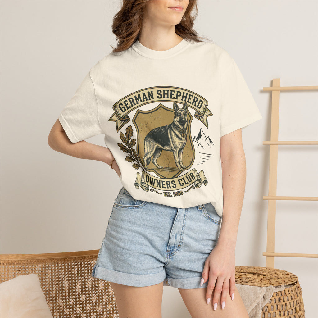 German Shepherd Owners Club T-Shirt - Vintage Shield Dog Tee