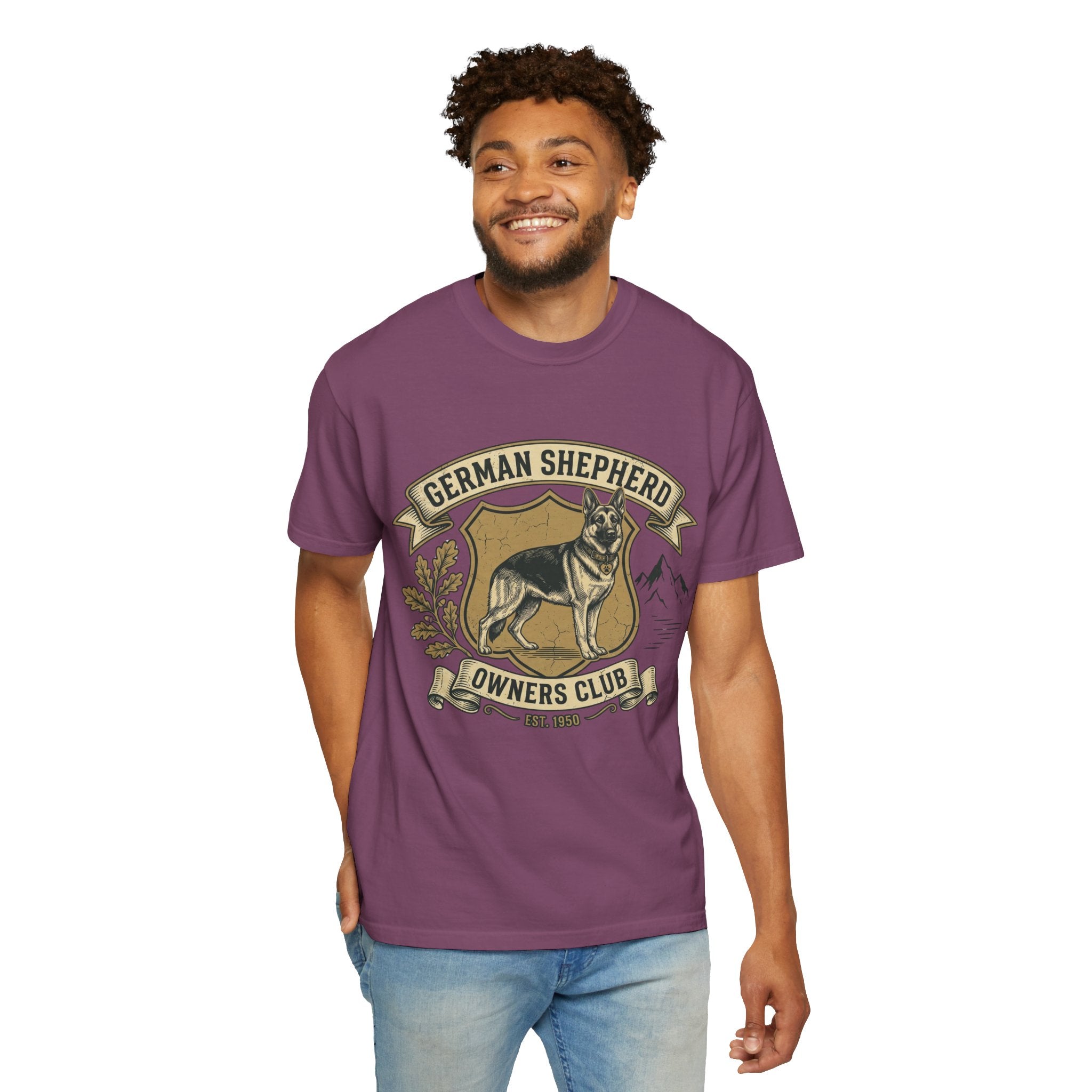 German Shepherd Owners Club T-Shirt - Vintage Shield Dog Tee