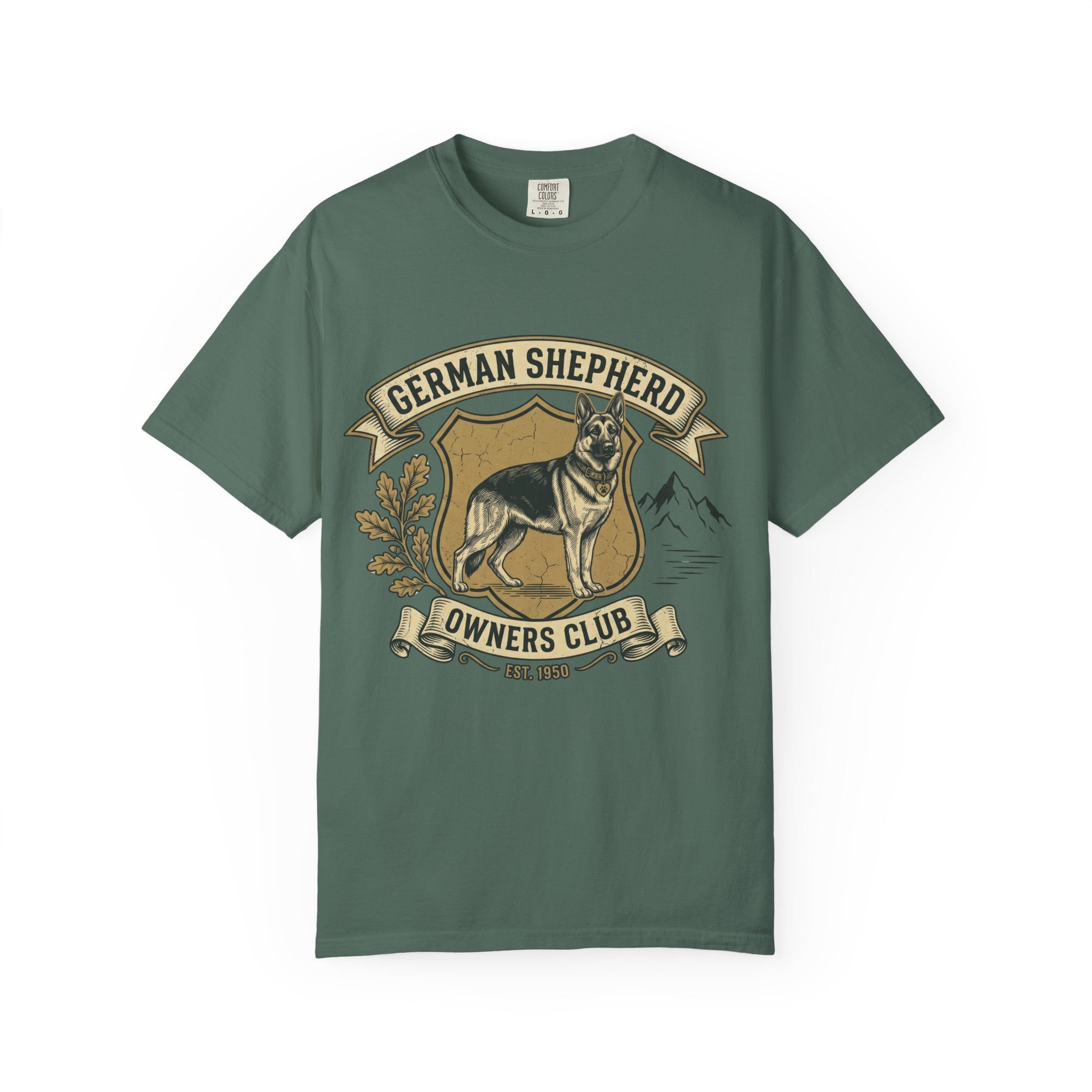 German Shepherd Owners Club T-Shirt - Vintage Shield Dog Tee
