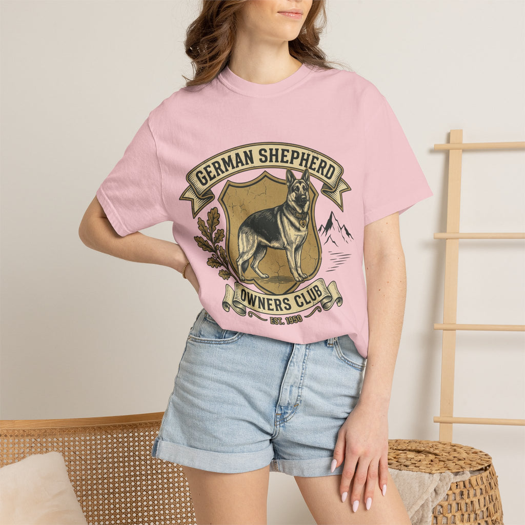 German Shepherd Owners Club T-Shirt - Vintage Shield Dog Tee