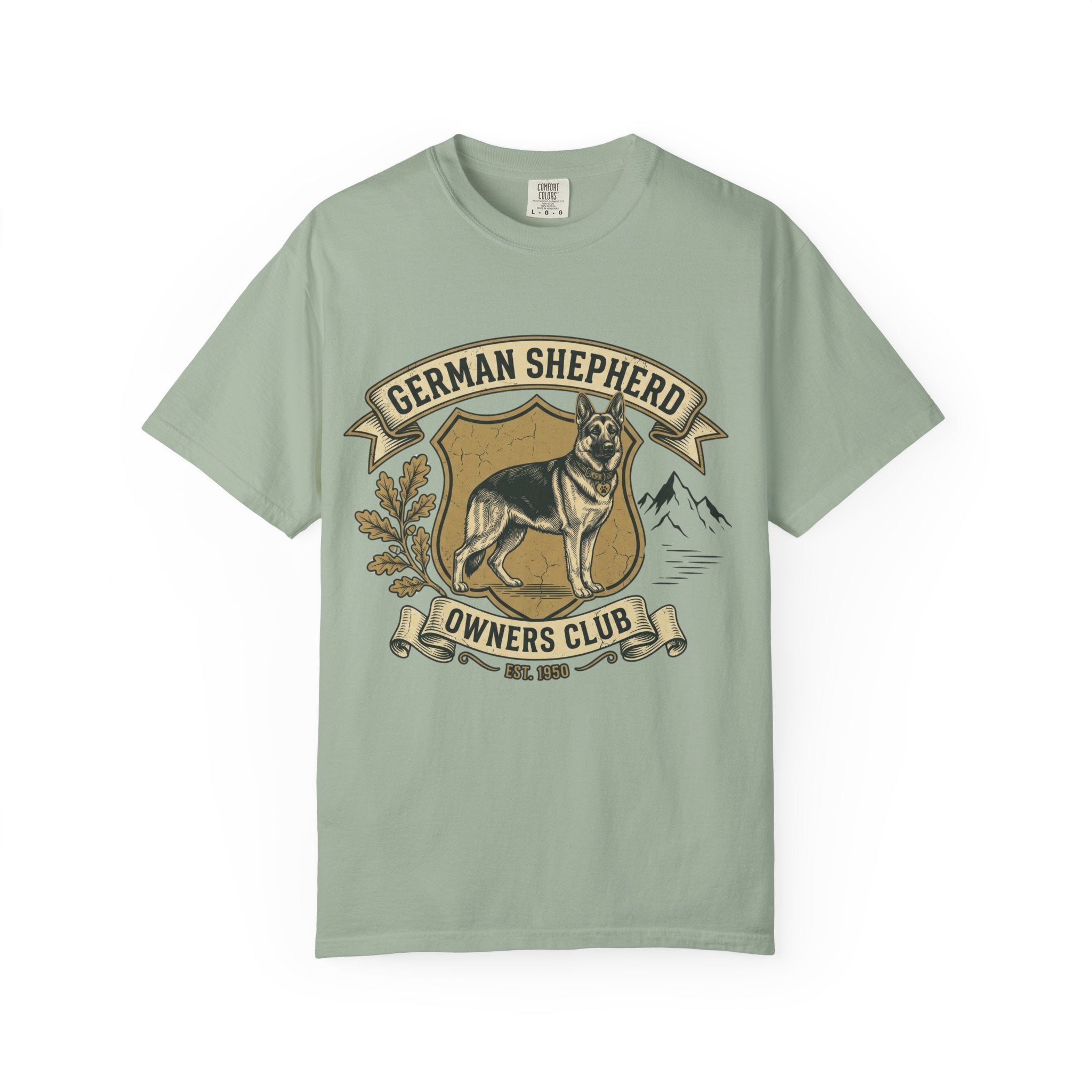 German Shepherd Owners Club T-Shirt - Vintage Shield Dog Tee