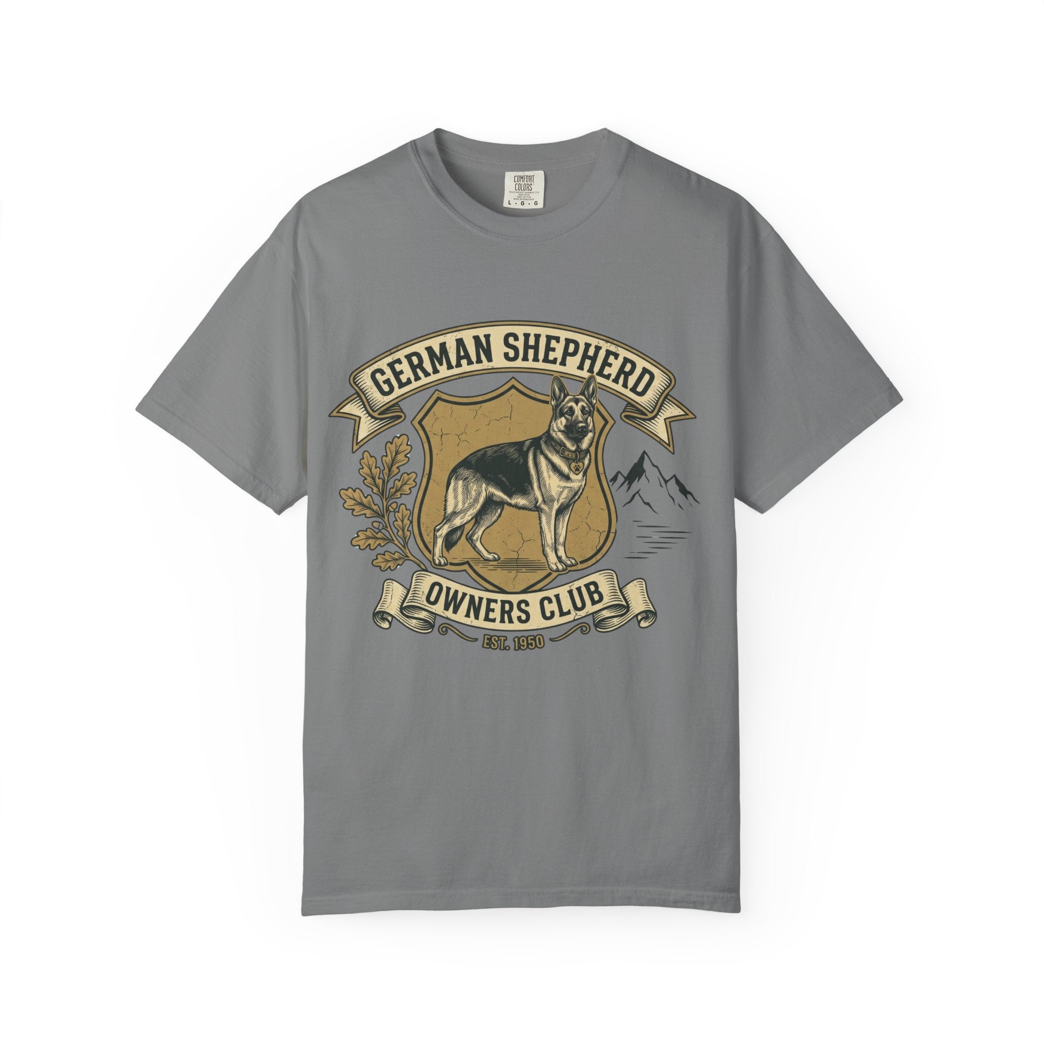 German Shepherd Owners Club T-Shirt - Vintage Shield Dog Tee