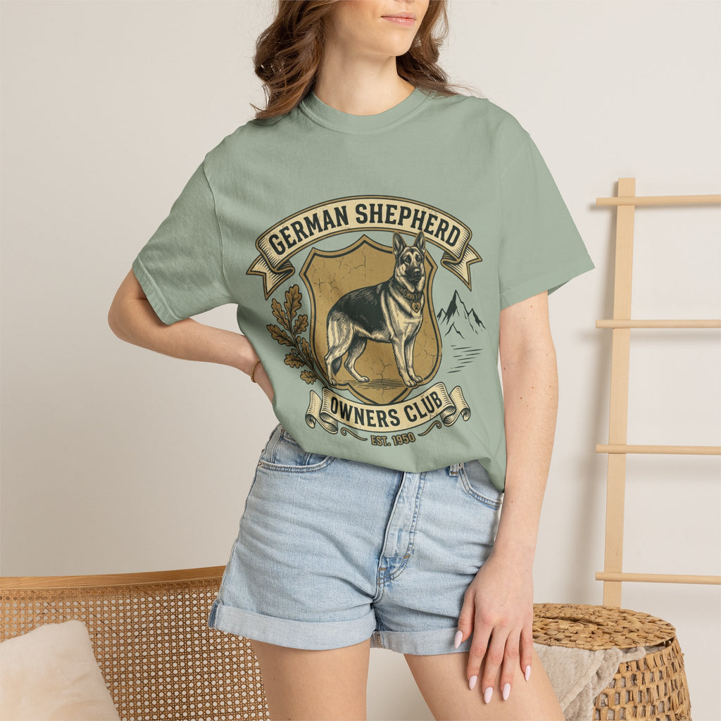 German Shepherd Owners Club T-Shirt - Vintage Shield Dog Tee