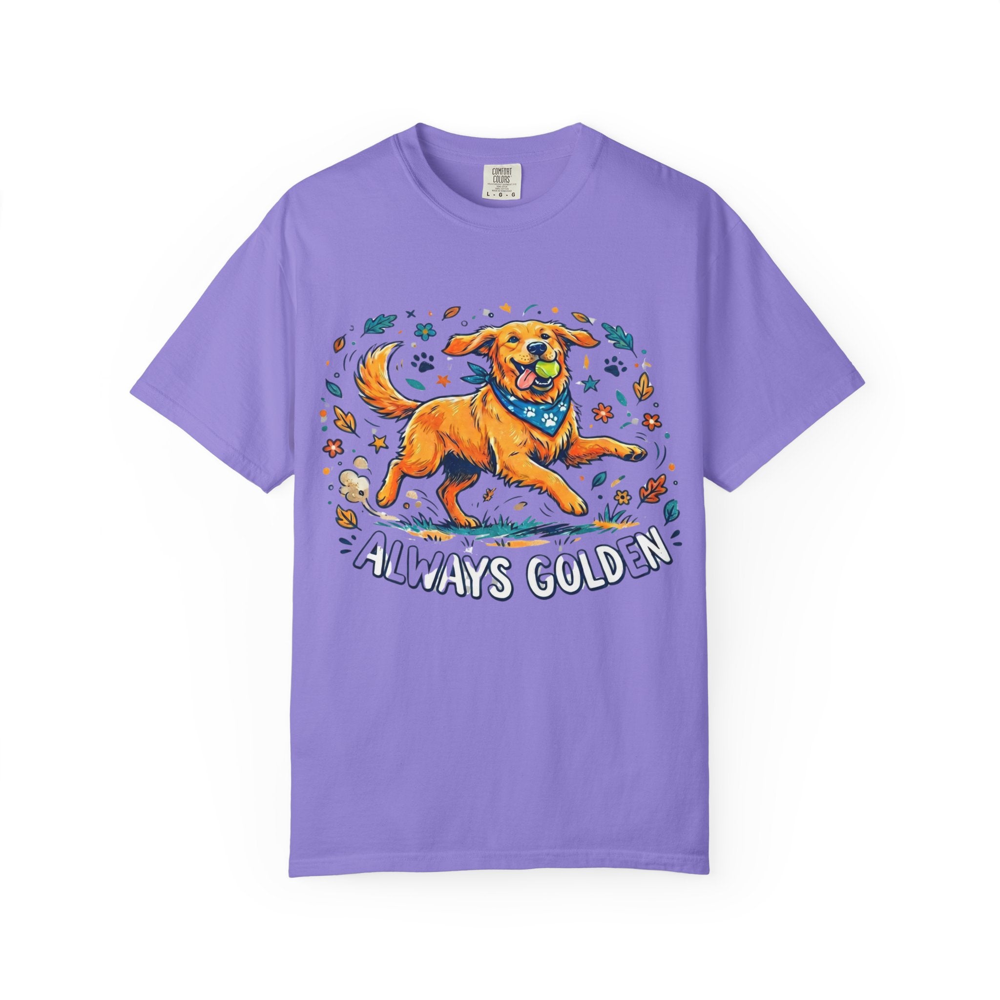 Always Golden T-Shirt — Happy Golden Retriever Graphic Tee