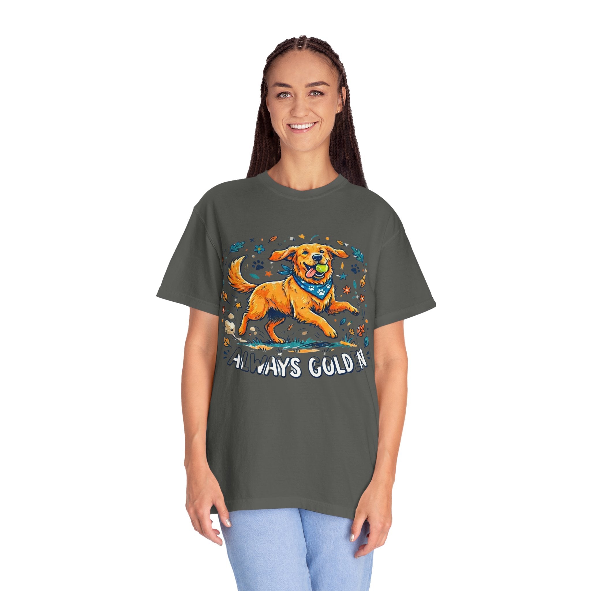 Always Golden T-Shirt — Happy Golden Retriever Graphic Tee