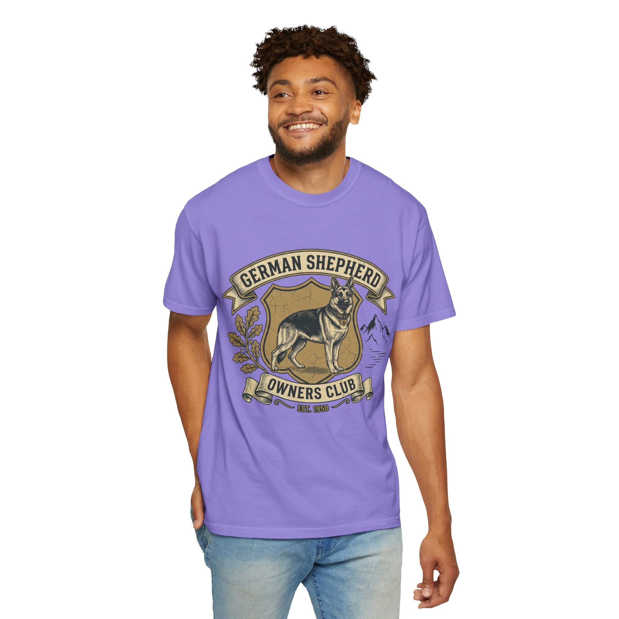 German Shepherd Owners Club T-Shirt - Vintage Shield Dog Tee