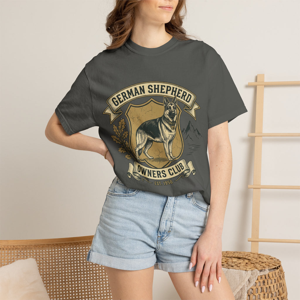 German Shepherd Owners Club T-Shirt - Vintage Shield Dog Tee