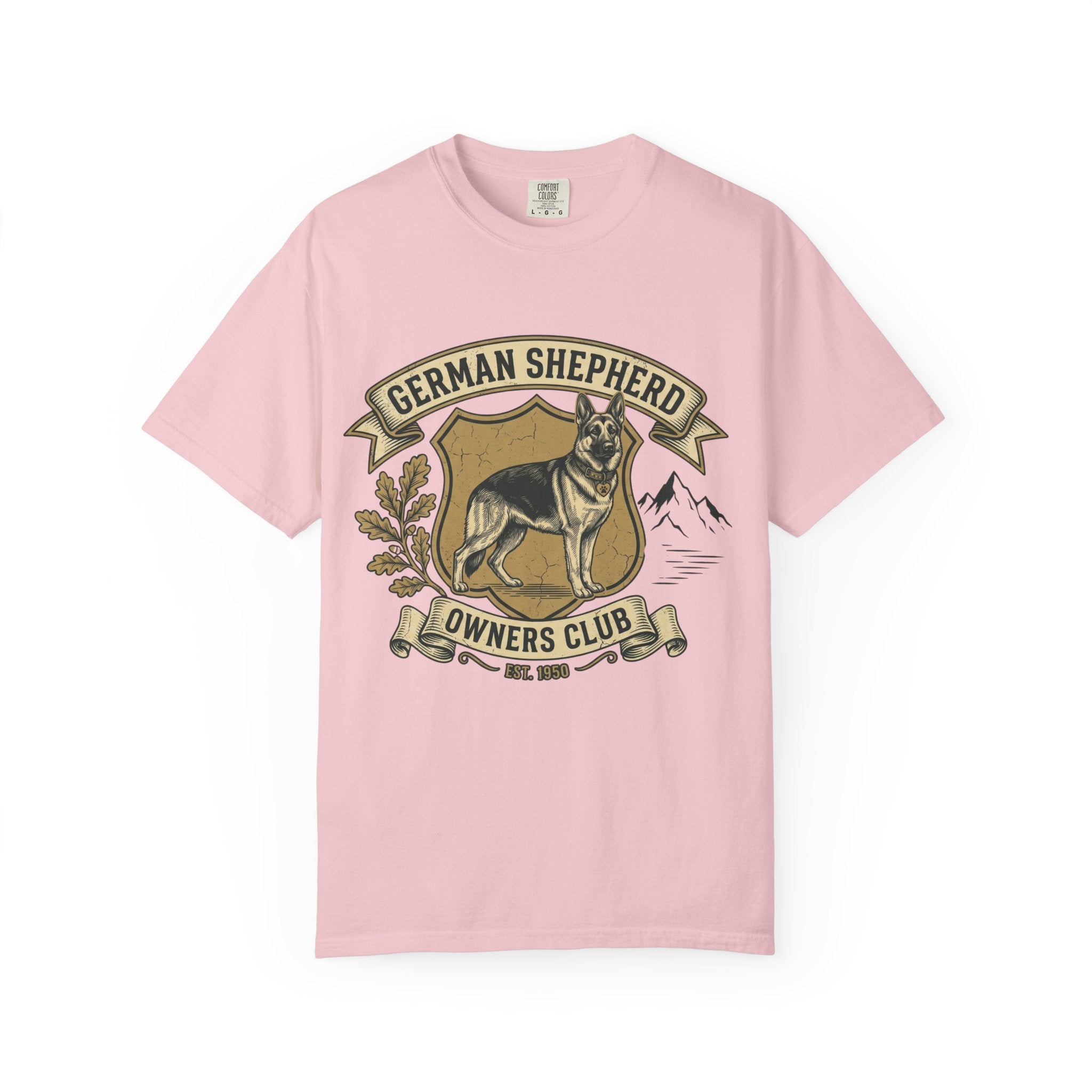 German Shepherd Owners Club T-Shirt - Vintage Shield Dog Tee