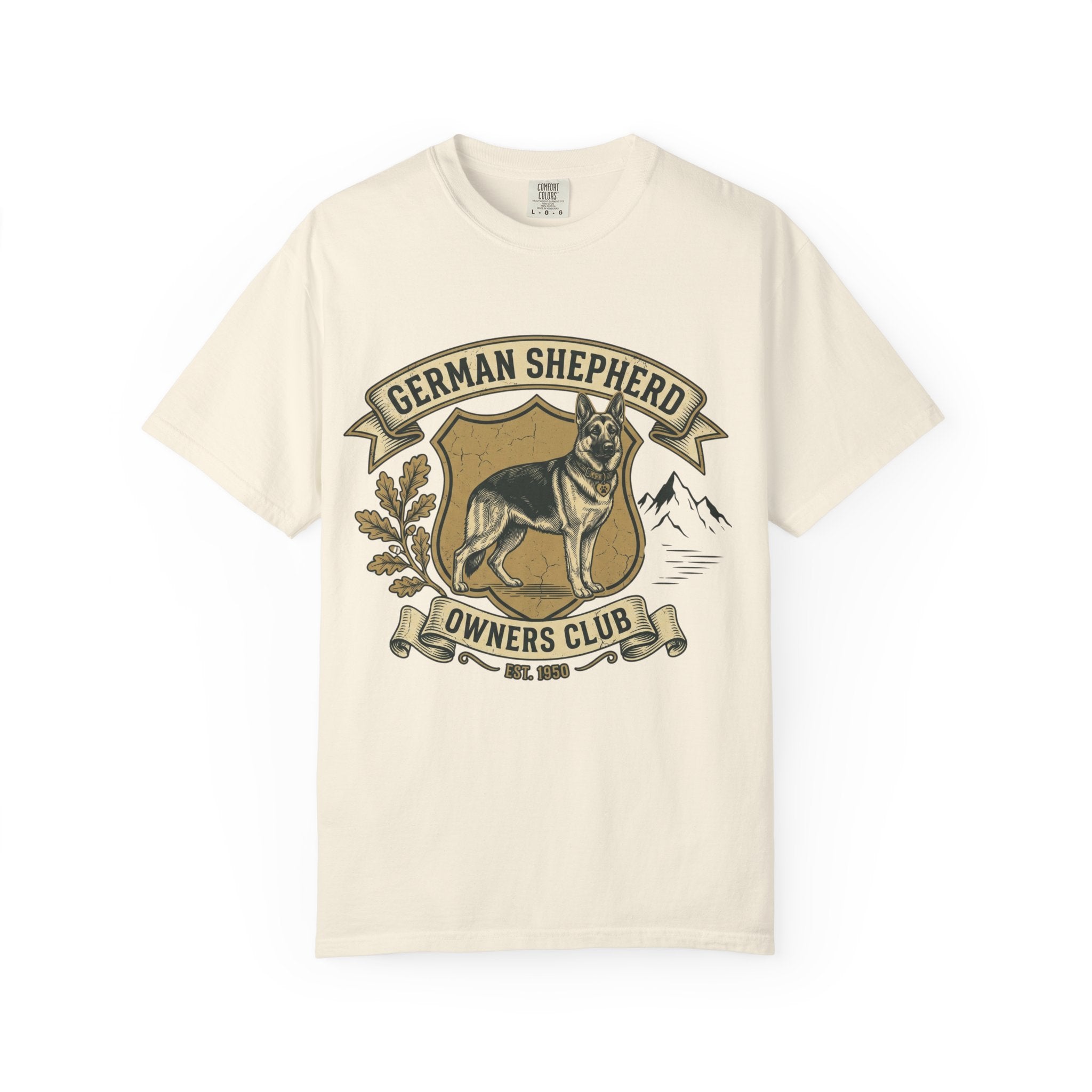 German Shepherd Owners Club T-Shirt - Vintage Shield Dog Tee