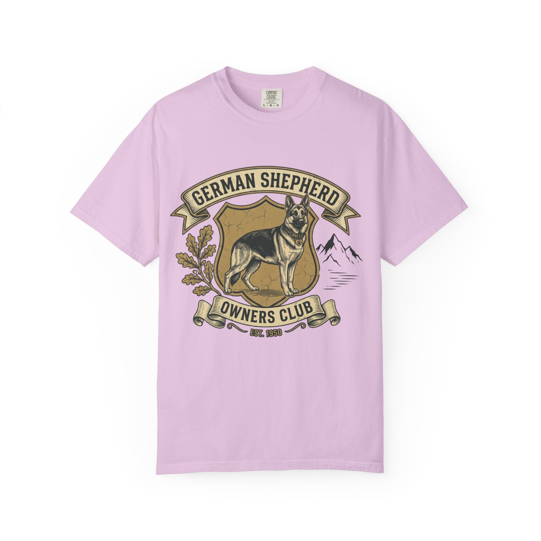 German Shepherd Owners Club T-Shirt - Vintage Shield Dog Tee