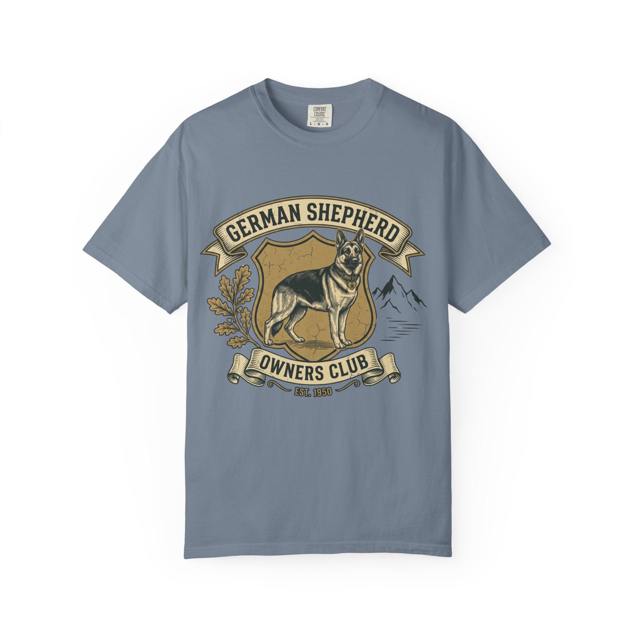 German Shepherd Owners Club T-Shirt - Vintage Shield Dog Tee