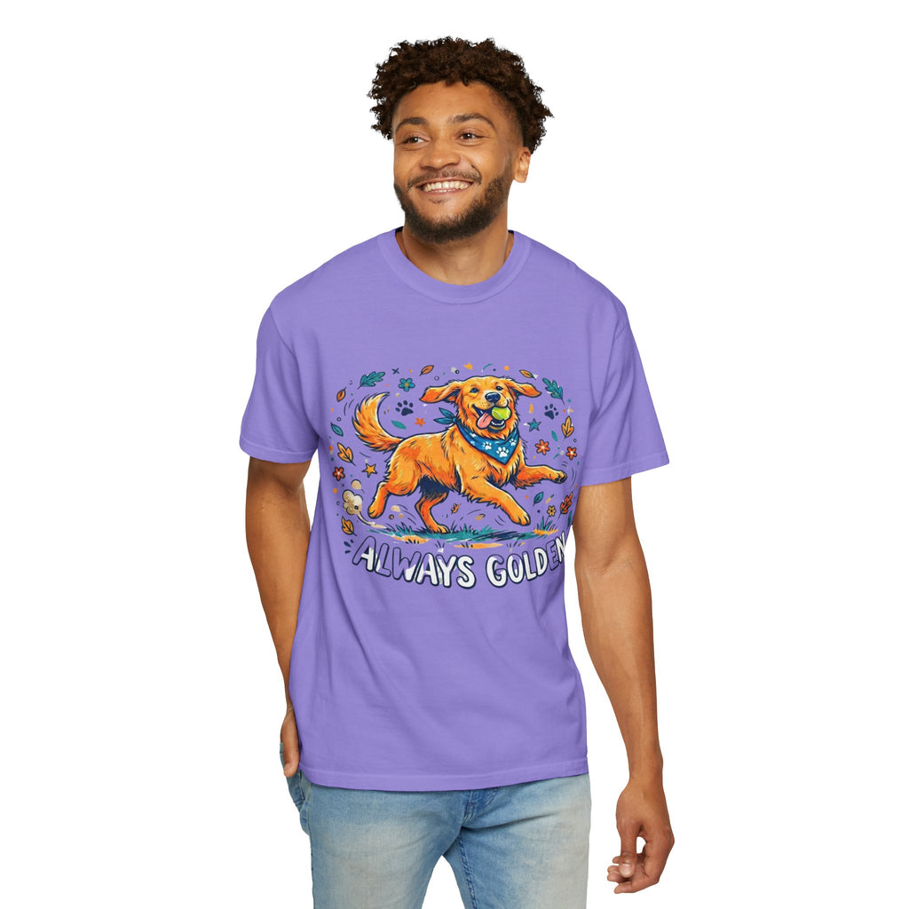 Always Golden T-Shirt — Happy Golden Retriever Graphic Tee
