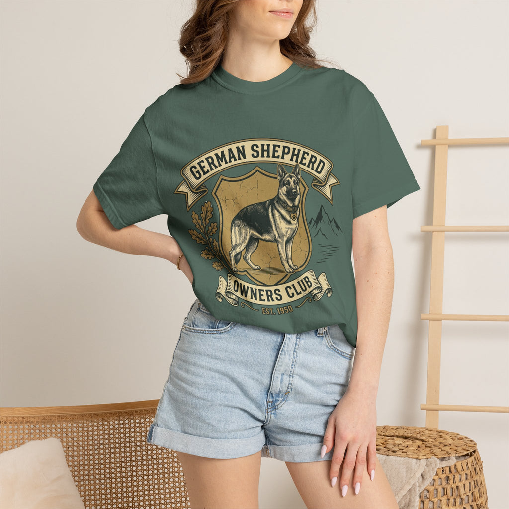 German Shepherd Owners Club T-Shirt - Vintage Shield Dog Tee