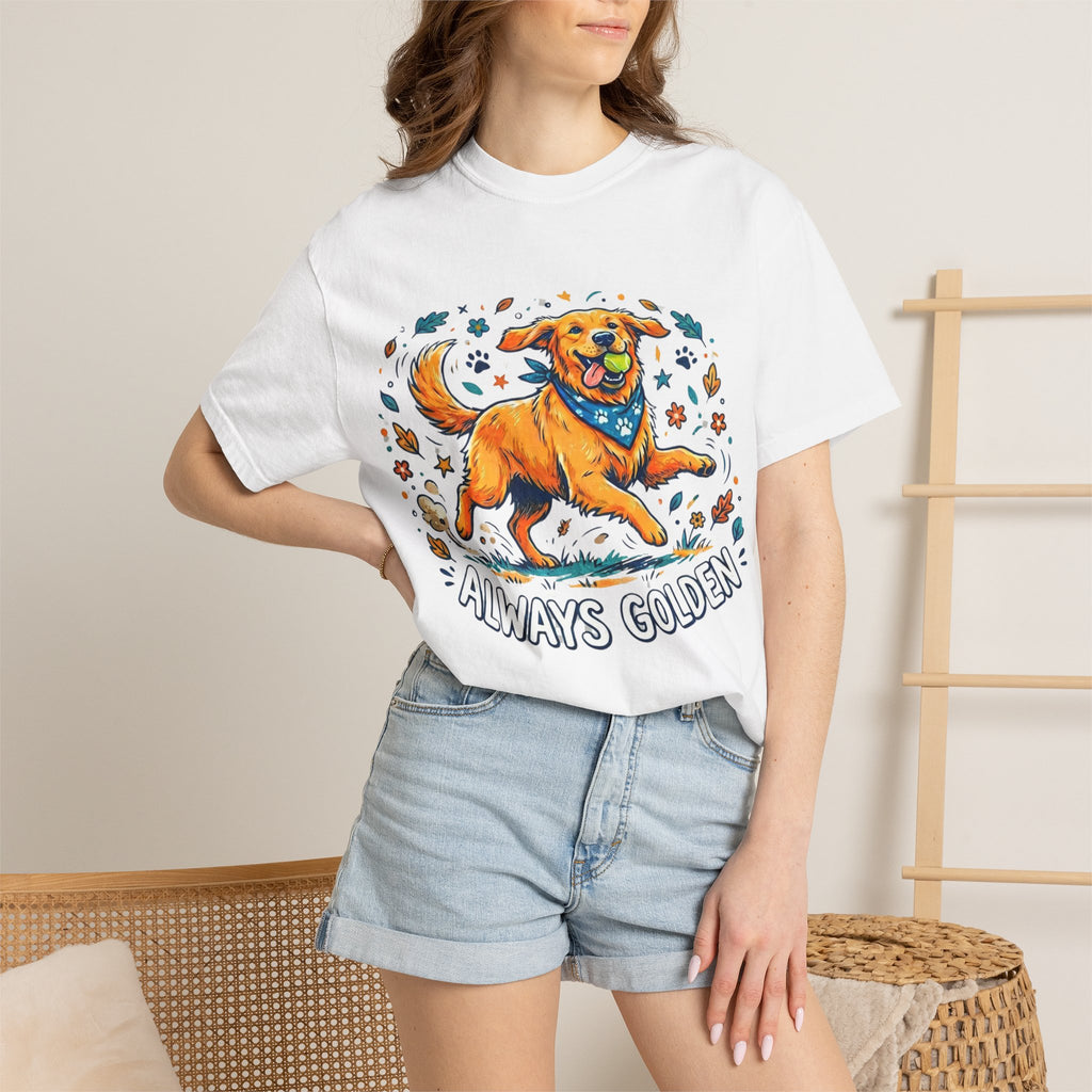 Always Golden T-Shirt — Happy Golden Retriever Graphic Tee