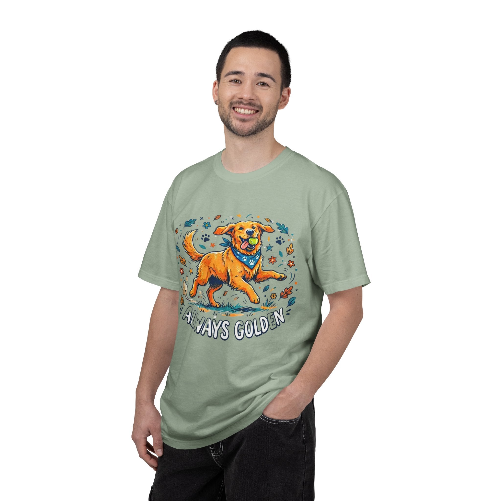 Always Golden T-Shirt — Happy Golden Retriever Graphic Tee
