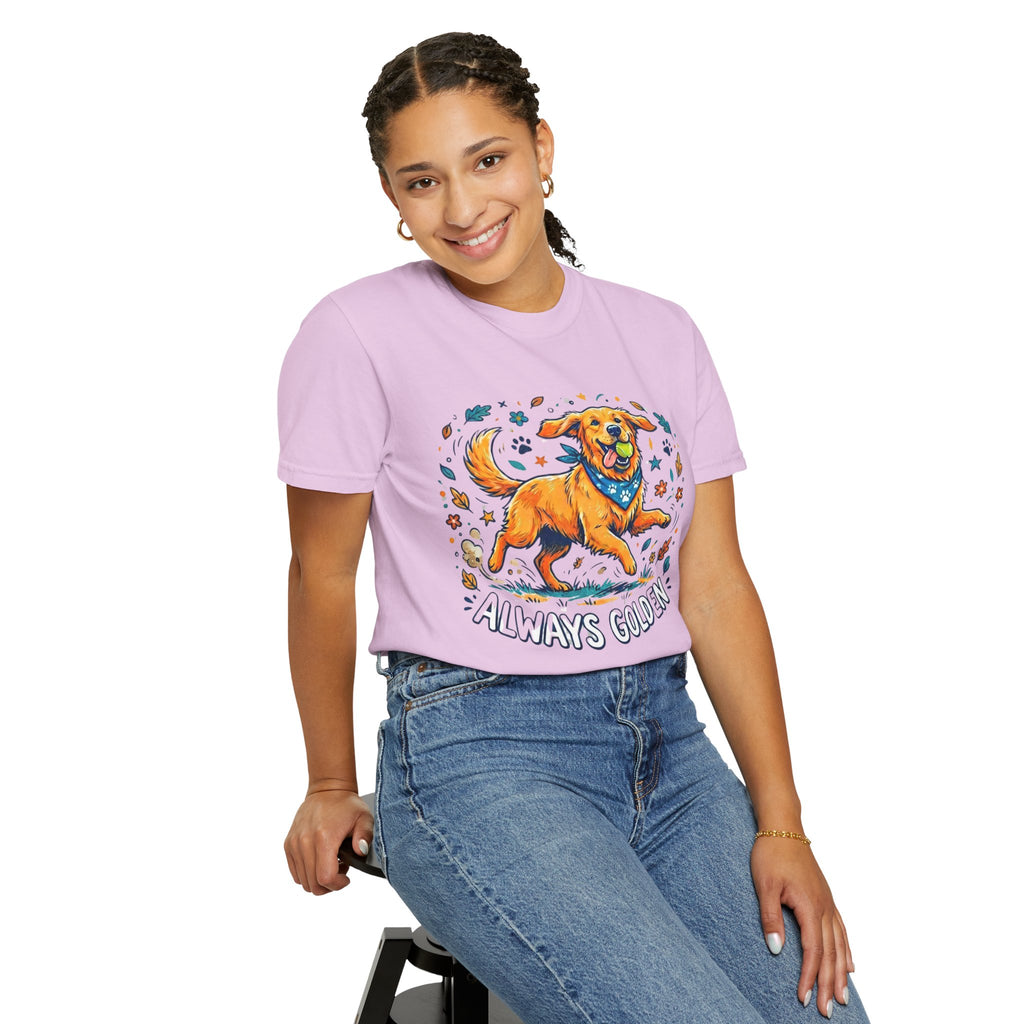 Always Golden T-Shirt — Happy Golden Retriever Graphic Tee