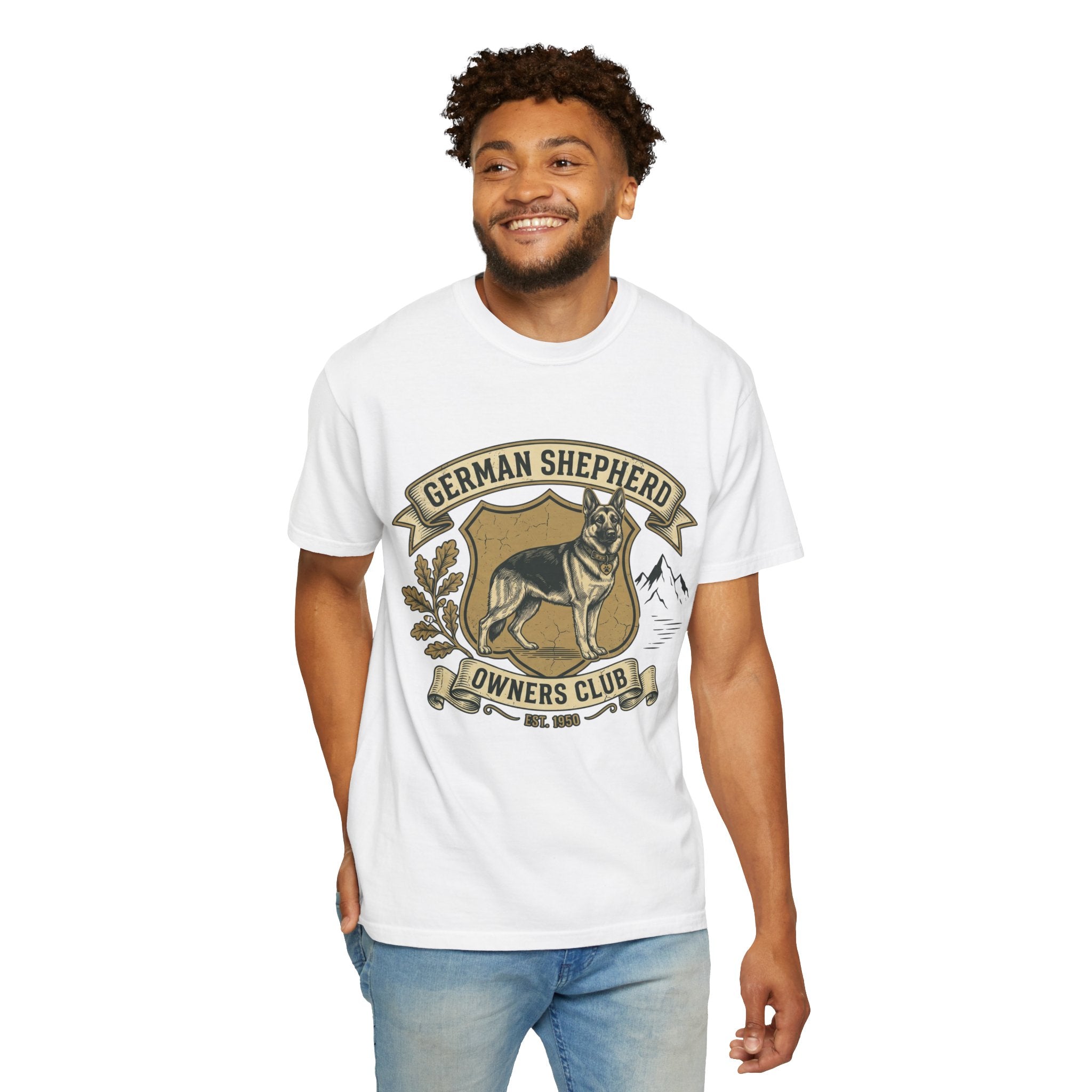 German Shepherd Owners Club T-Shirt - Vintage Shield Dog Tee