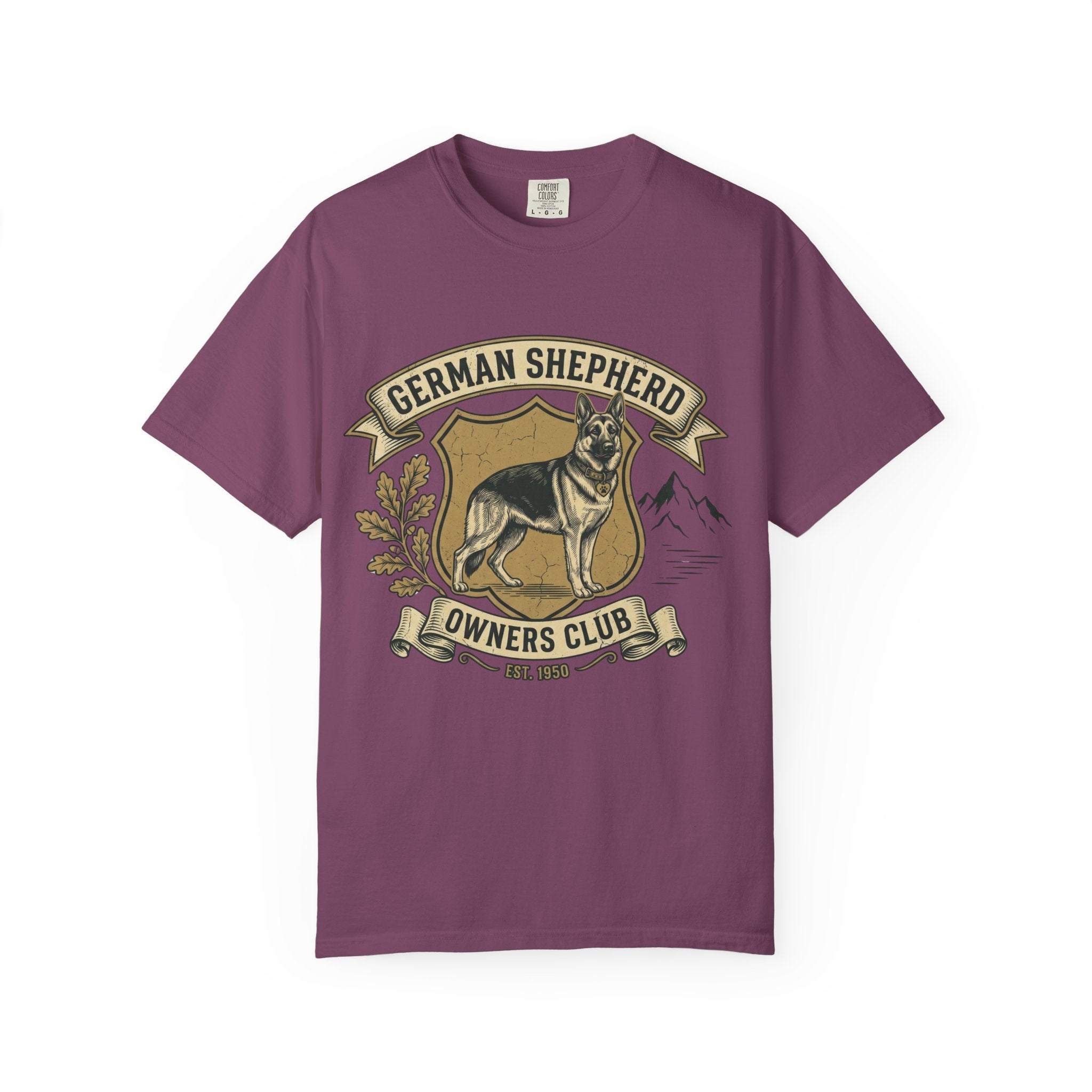 German Shepherd Owners Club T-Shirt - Vintage Shield Dog Tee