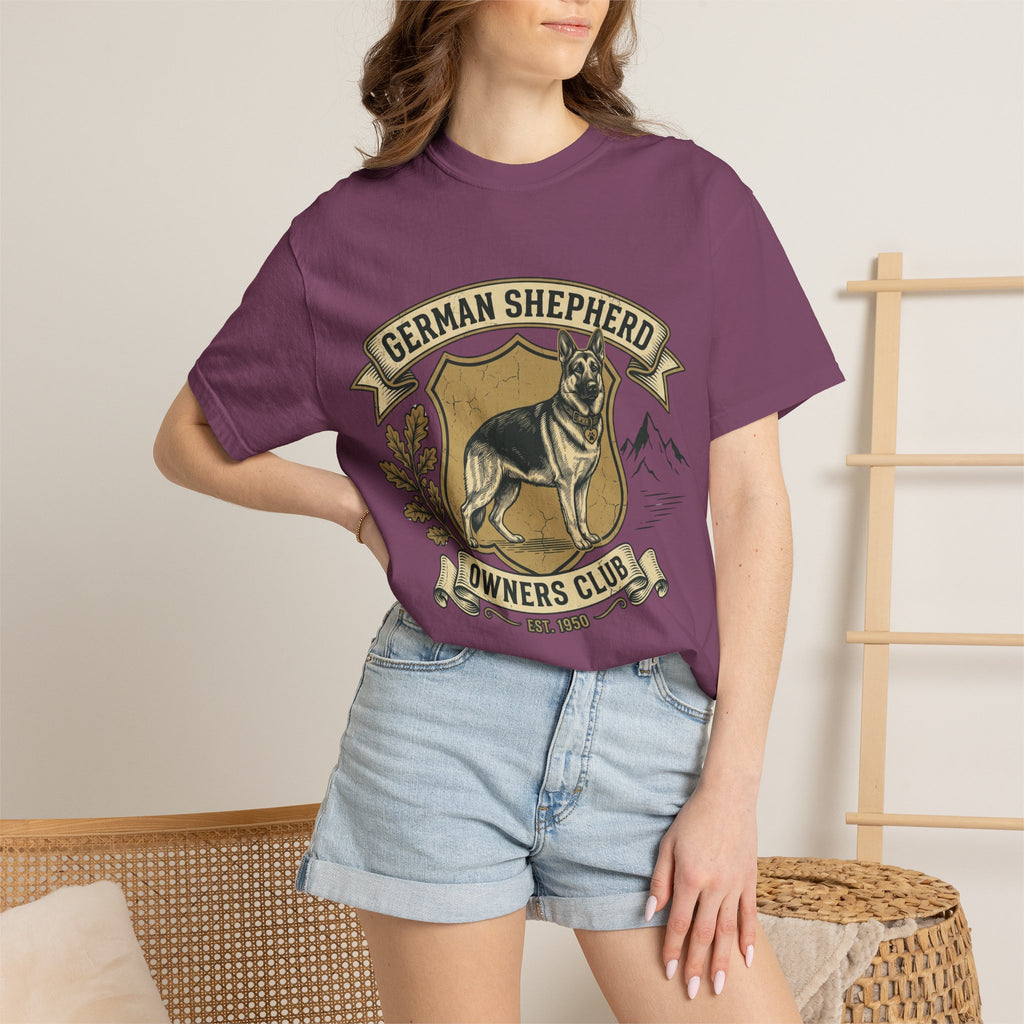 German Shepherd Owners Club T-Shirt - Vintage Shield Dog Tee
