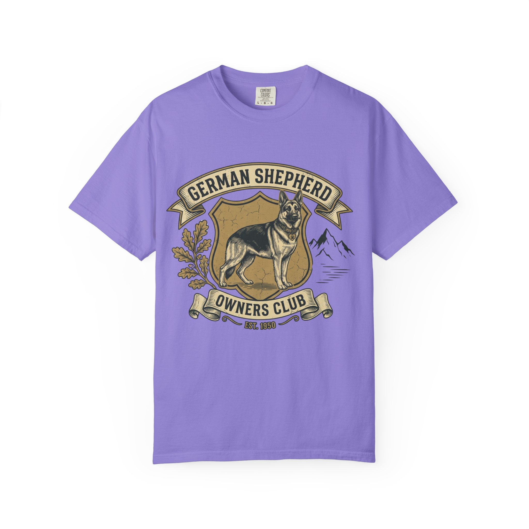 German Shepherd Owners Club T-Shirt - Vintage Shield Dog Tee